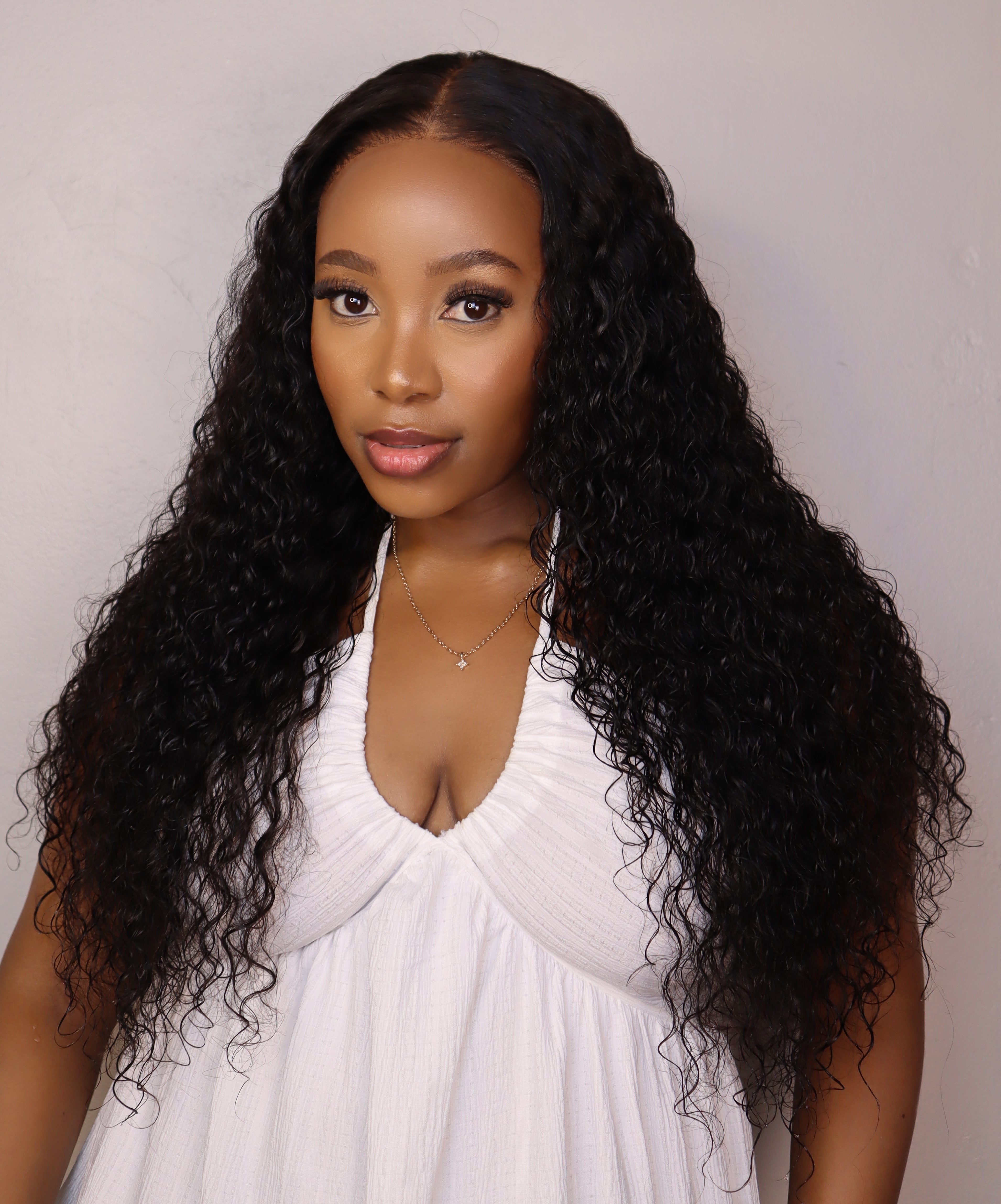 Peruvian 9x6 Pre Cut Pre Bleached Water Wave Lace Wig