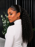Burmese Curly Clip In Ponytail