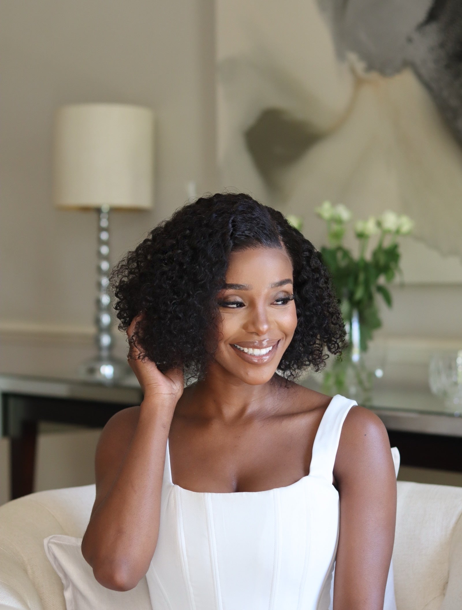 Peruvian Lace Front Wig Carli 8 Inch