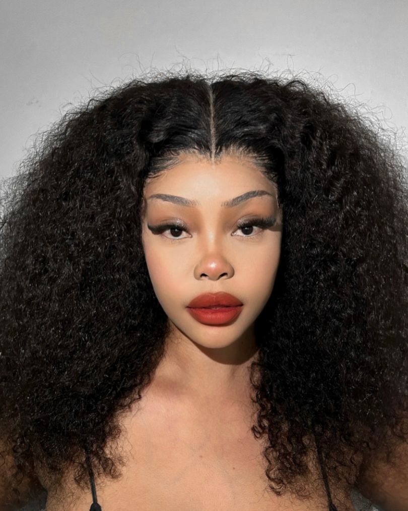 Peruvian LUX 13x4 Lace Frontal Wig Pixie Curly 18 Inch